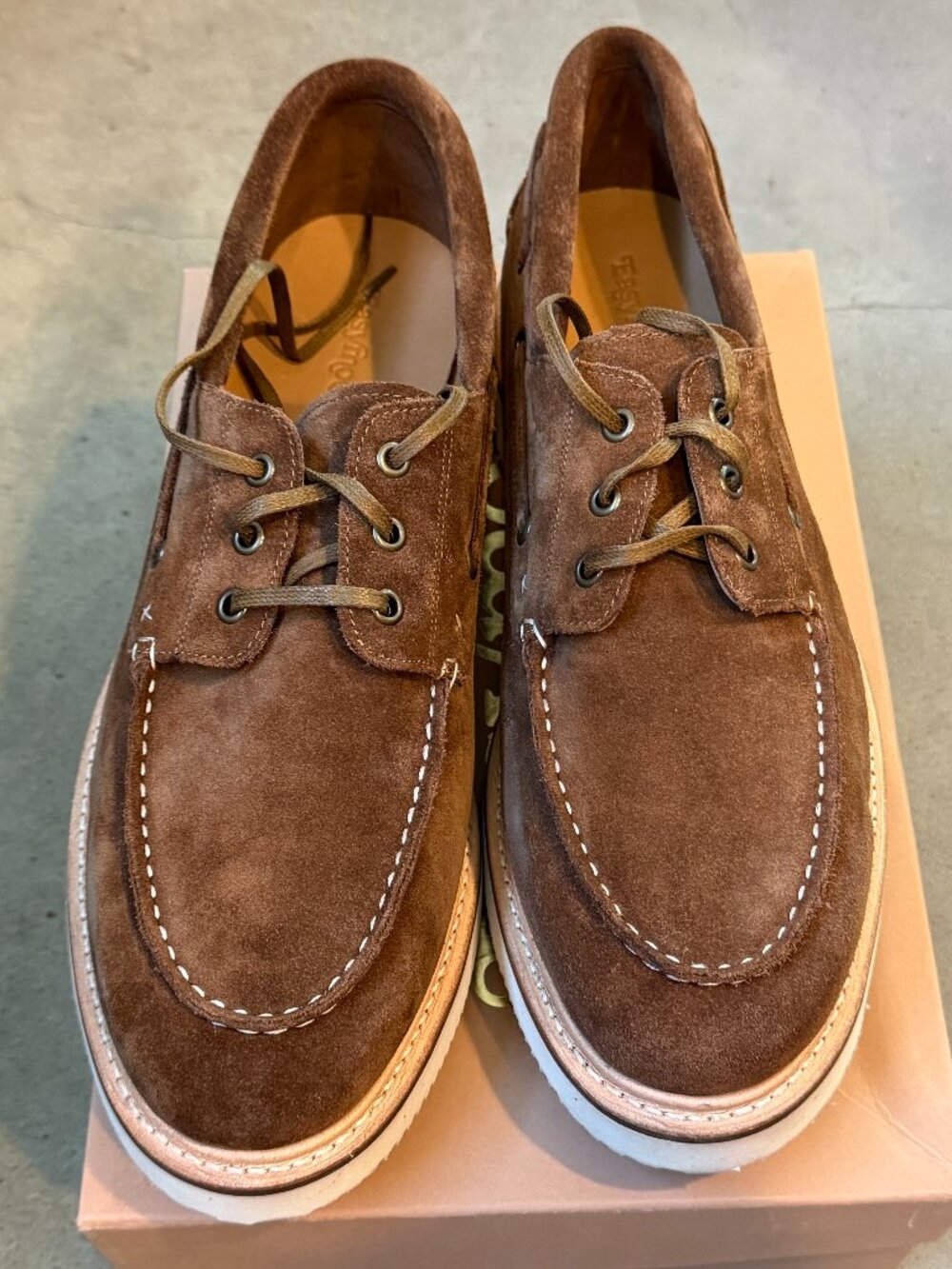 Easymoc Rockland Shoe - Brown Suede - 13 (US) - Goodyear Welt